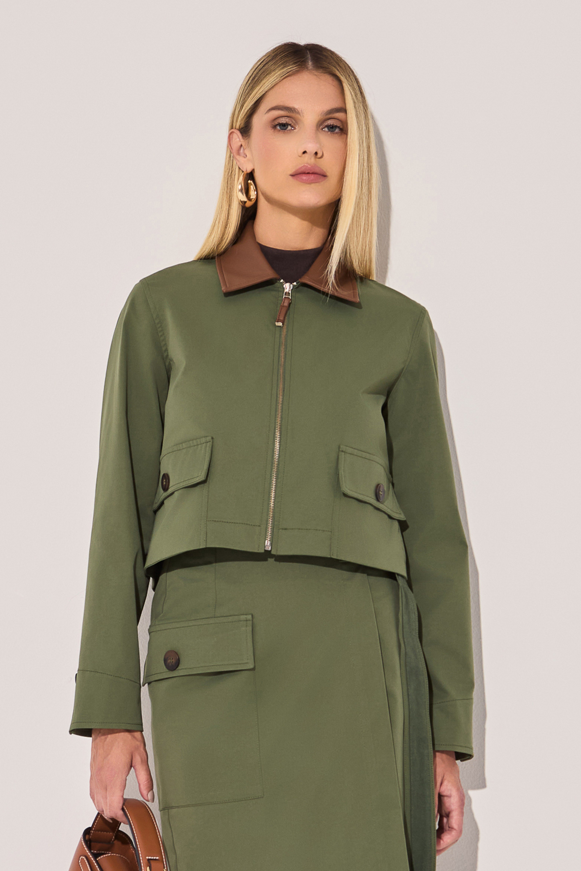 Jaqueta Paper Hellen Verde Militar| Morina