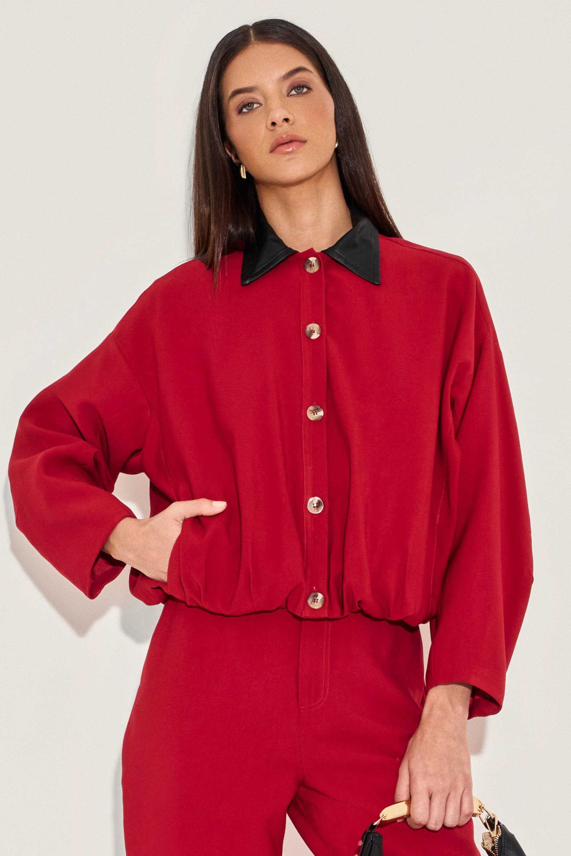 Jaqueta Alfaiataria Solere Vermelho