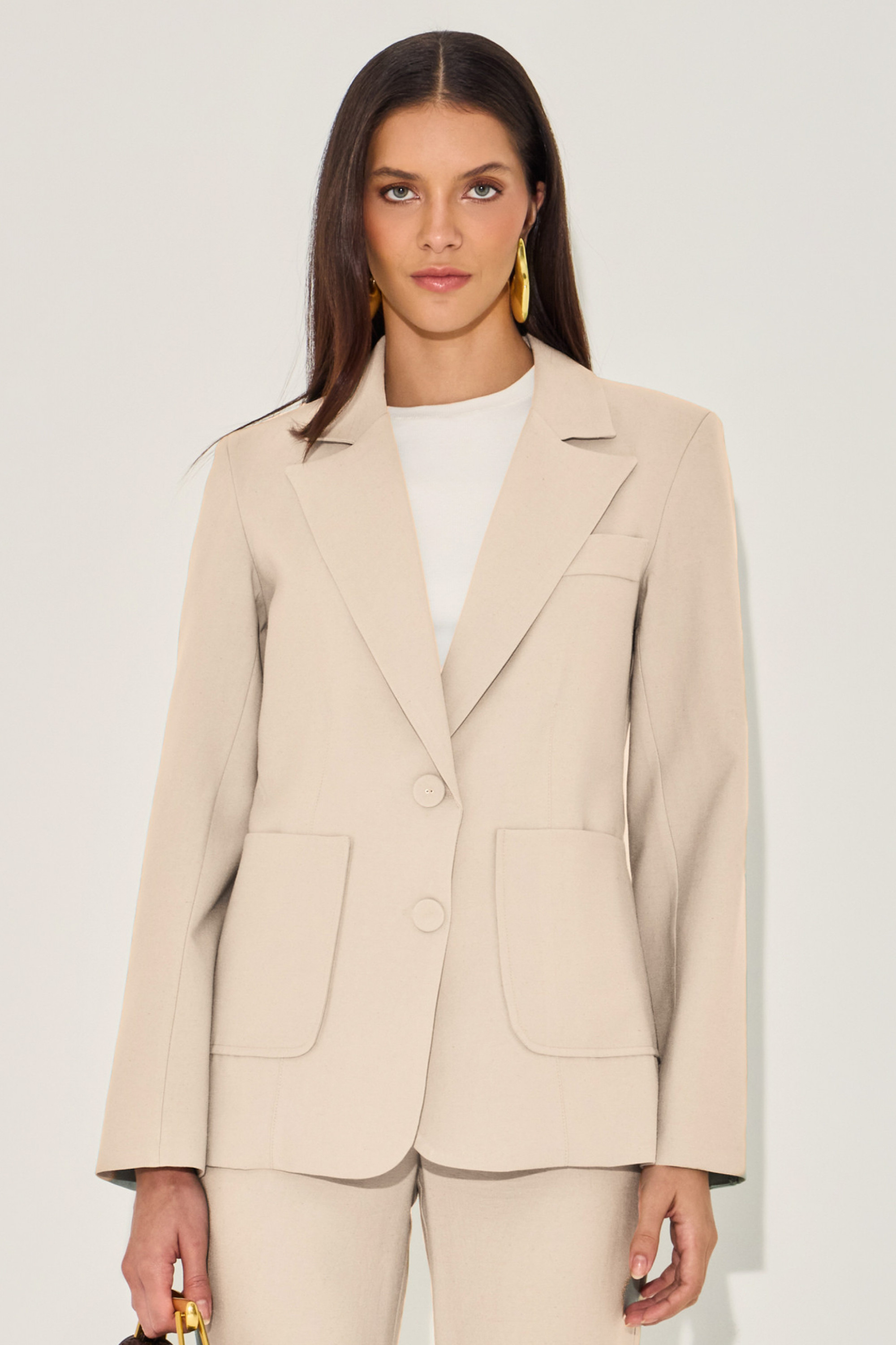 Blazer Alfaiataria Elara Cru