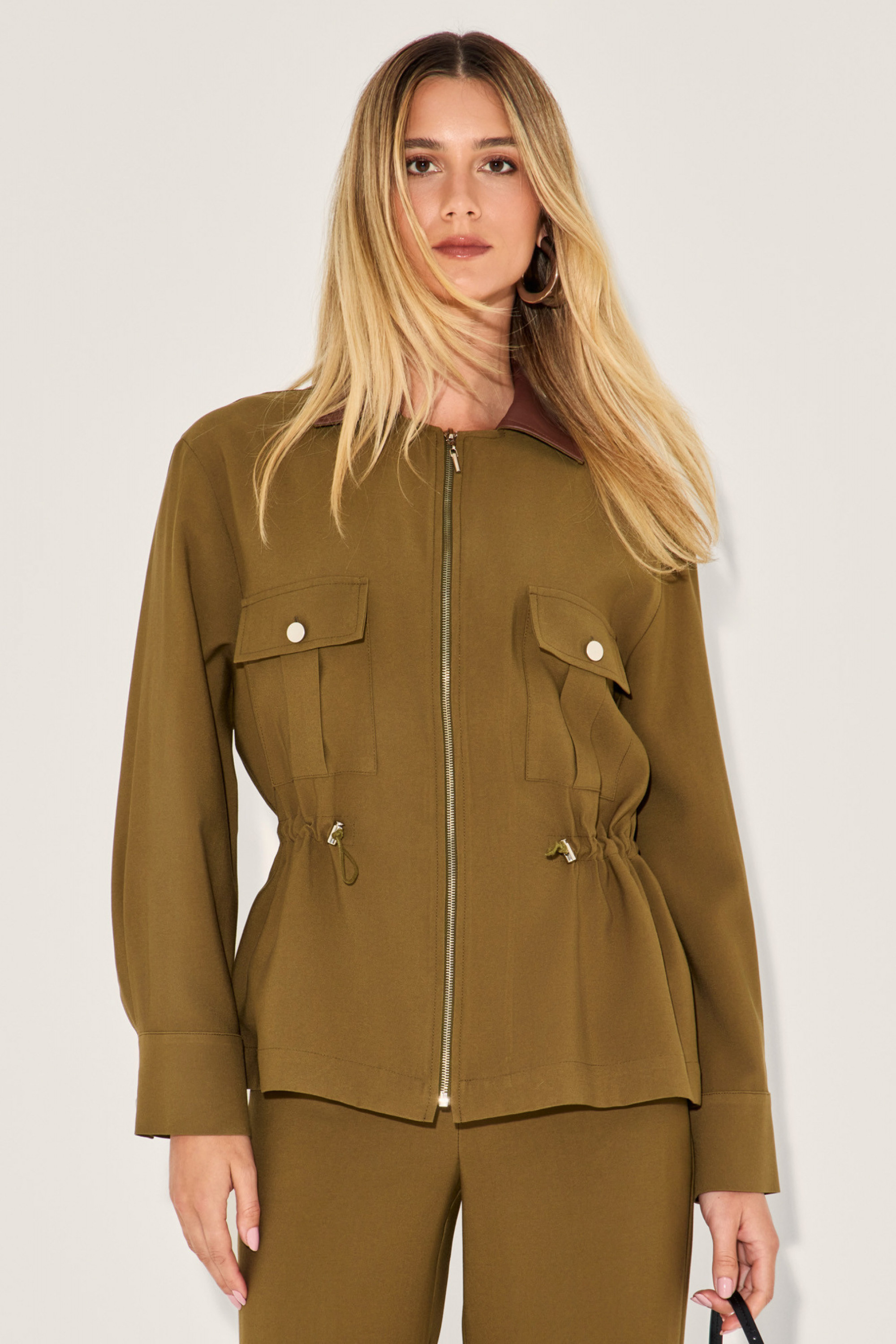 Parka Alfaiataria Irene Verde Musgo
