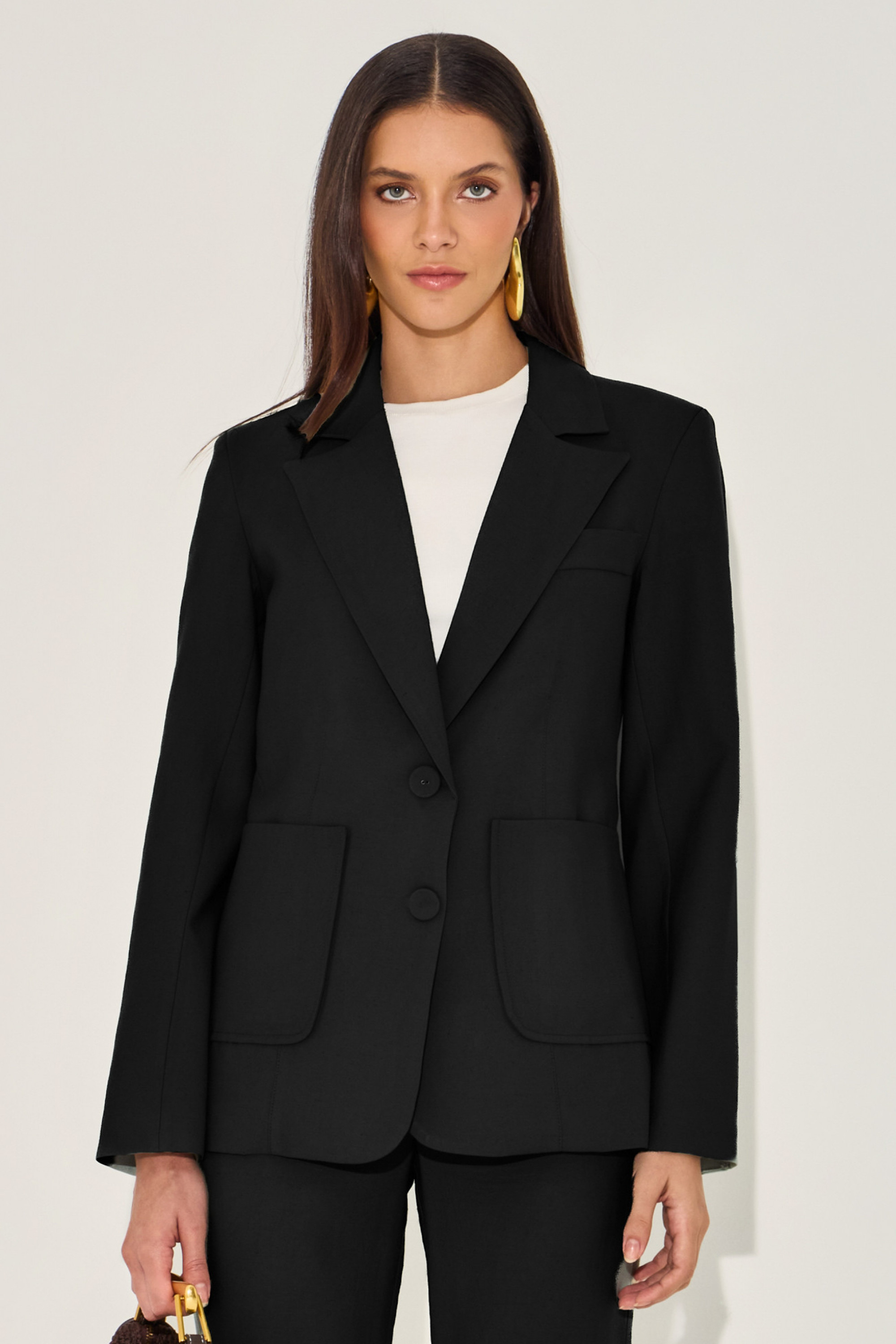 Blazer Alfaiataria Elara Preto 