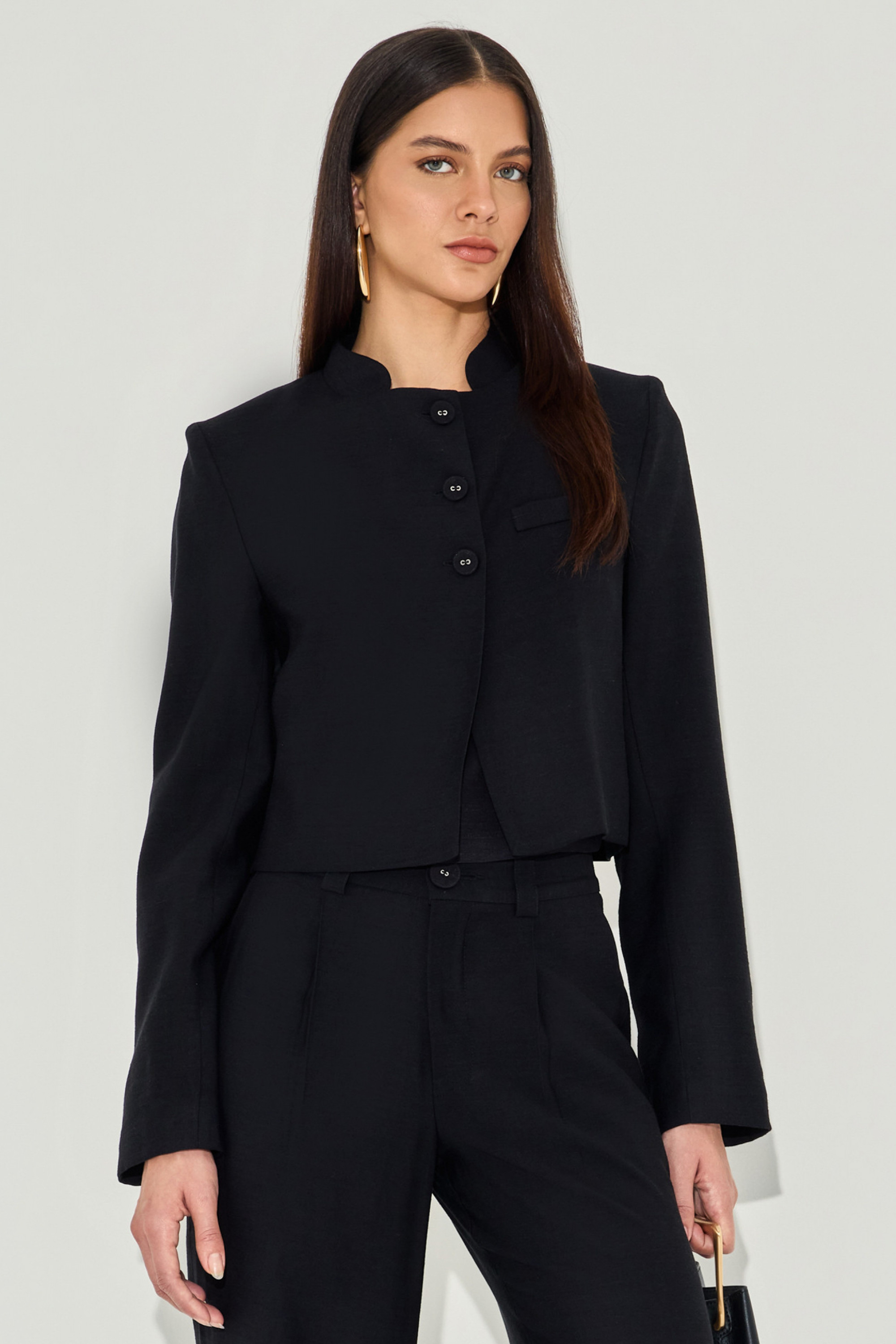 Casaco Linen Tábatha Preto