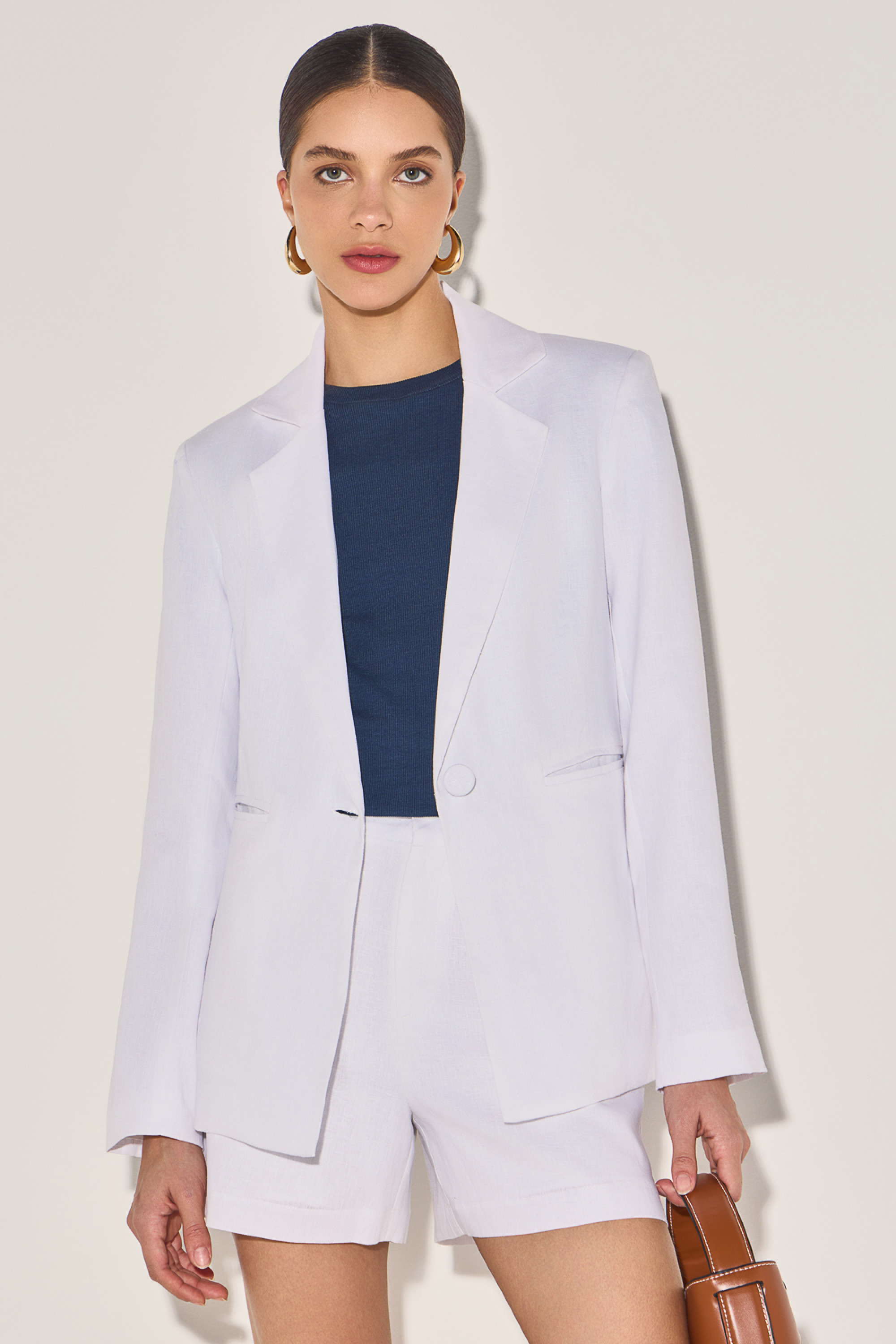 Blazer Linho Agatha Branco