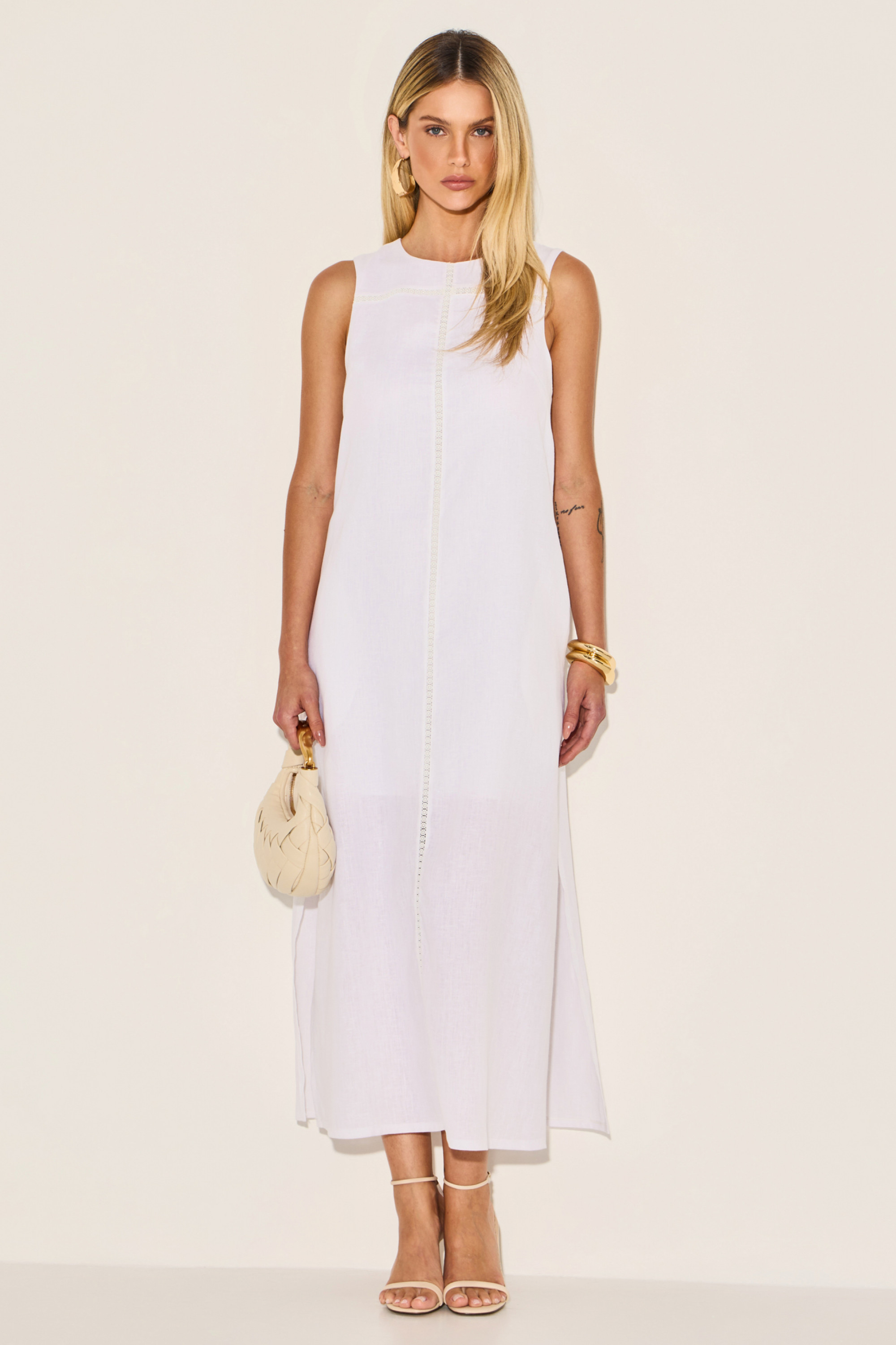 Vestido Linho Myllena Branco