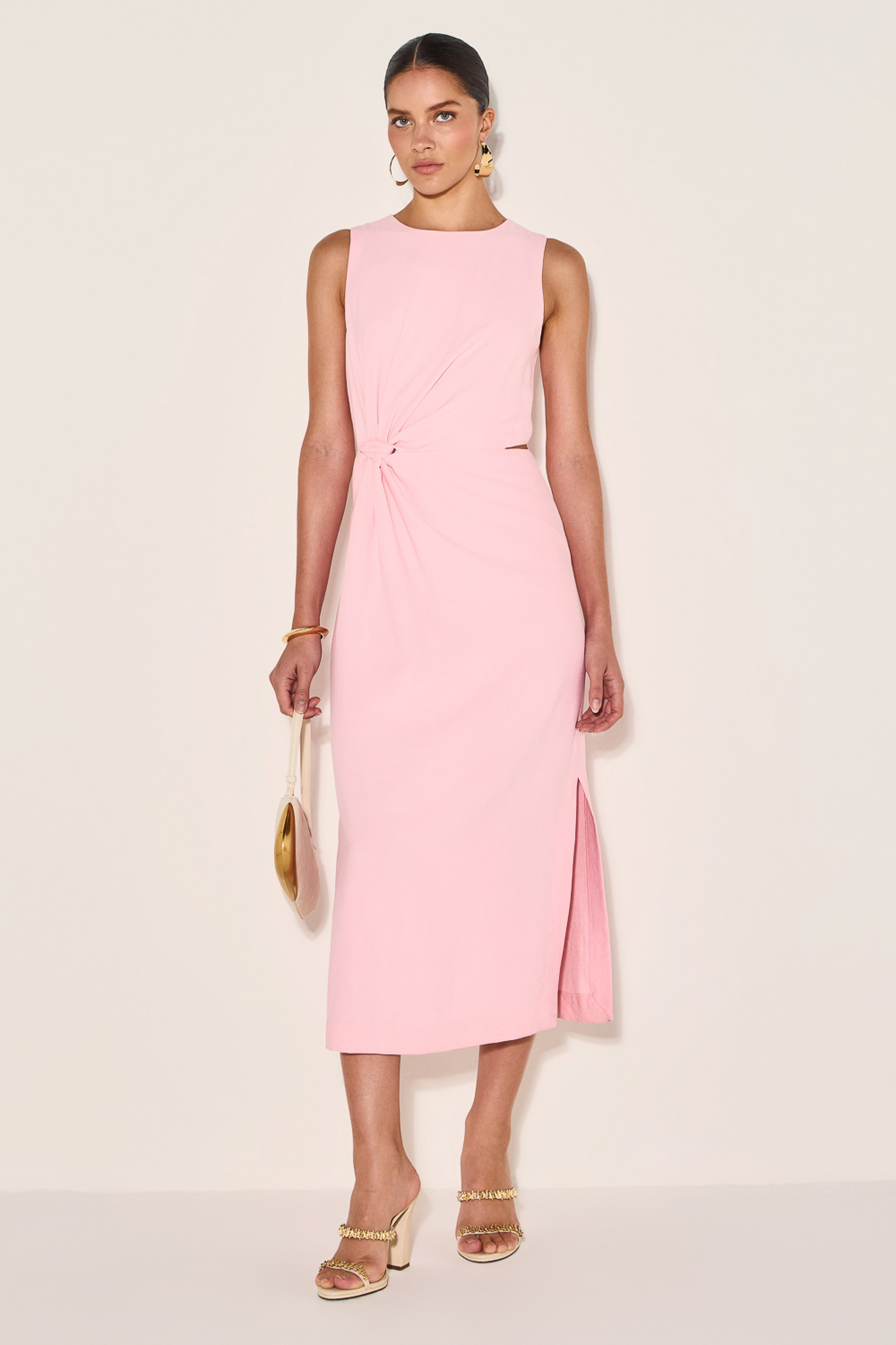 Vestido Alfaiataria Arabella Rosa Claro