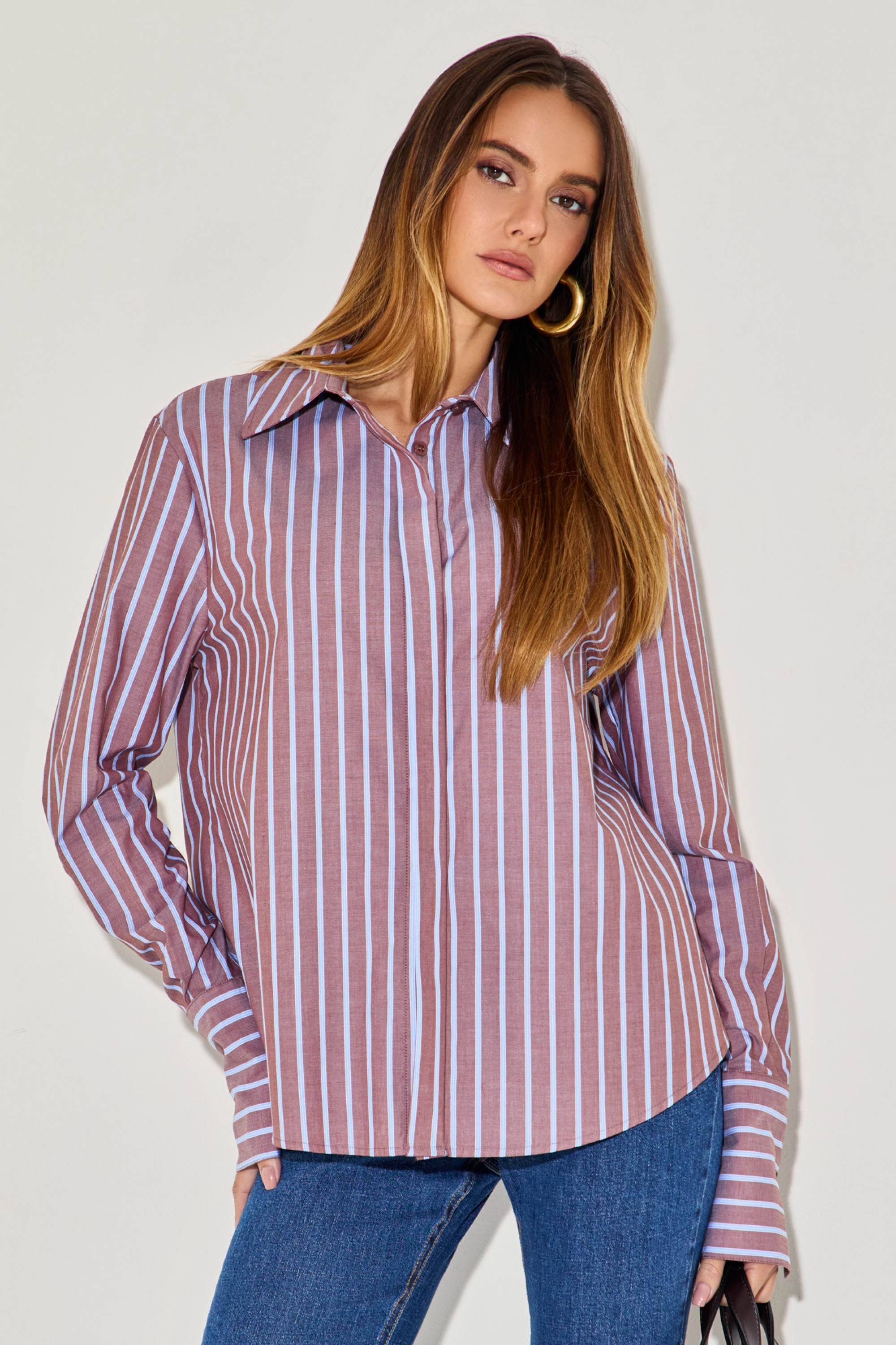 Camisa Algodão Aisha Azul
