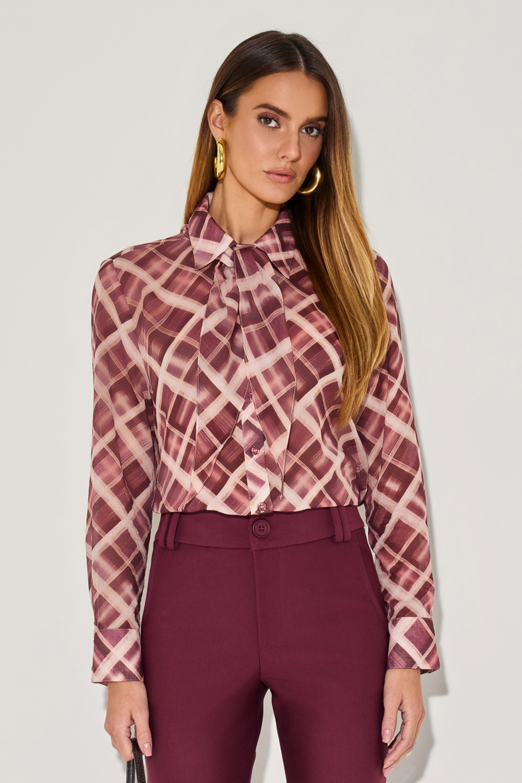 Camisa Cotton Soraya Bordô