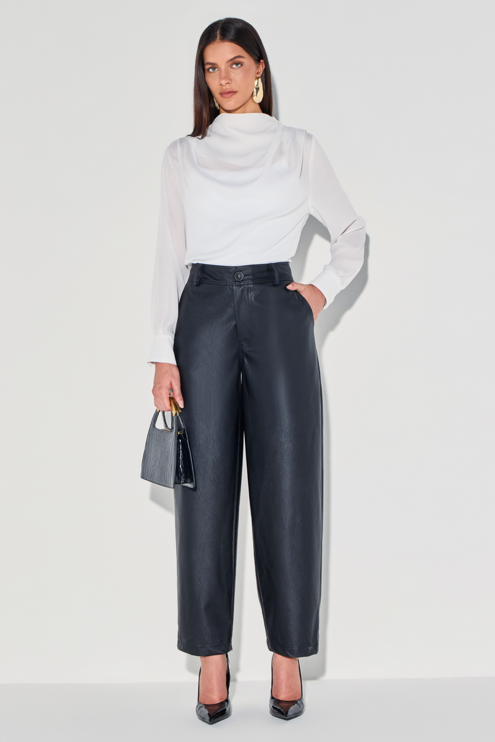 Calça PU Tássia Preto