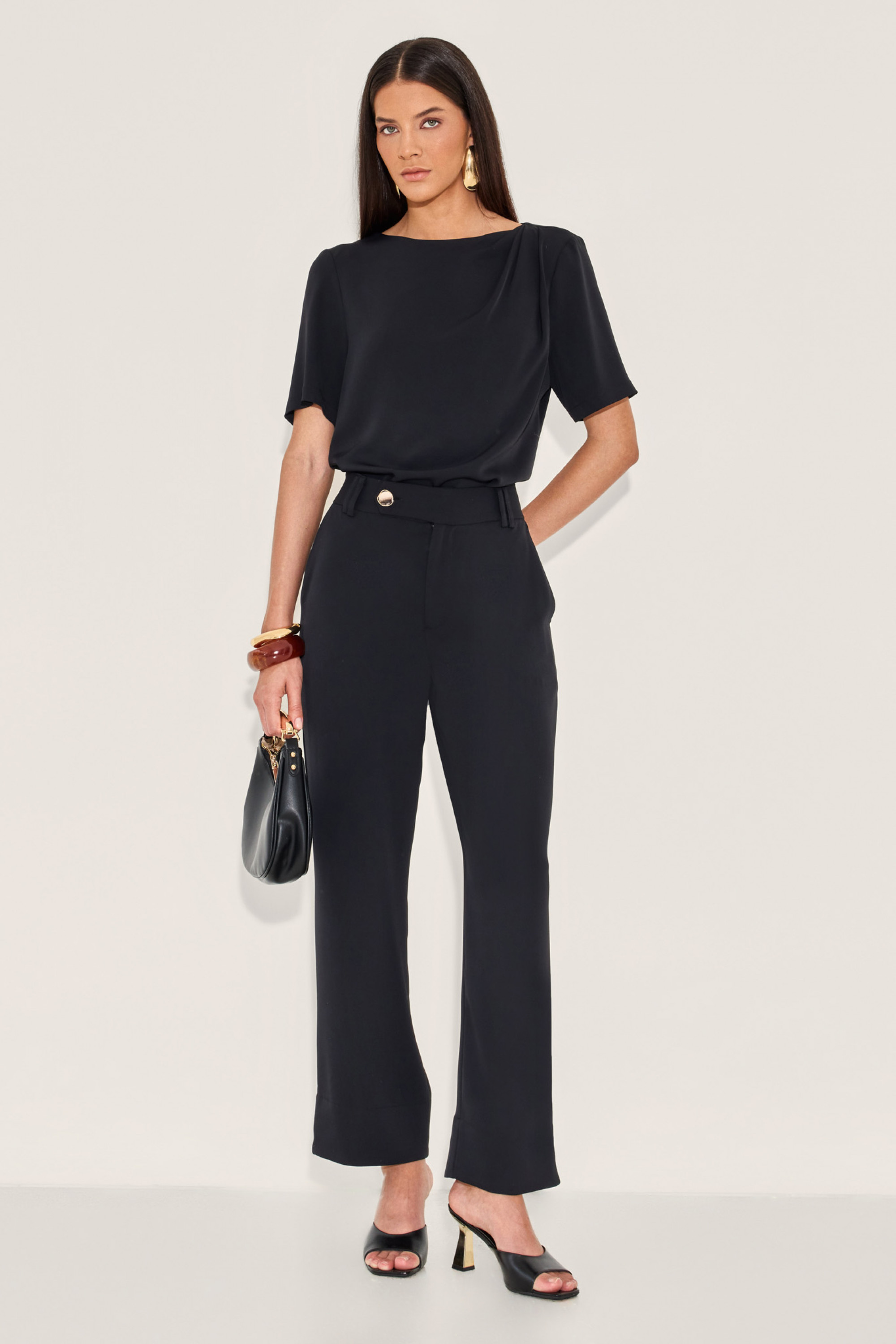 Calça Alfaiataria Pam Preto
