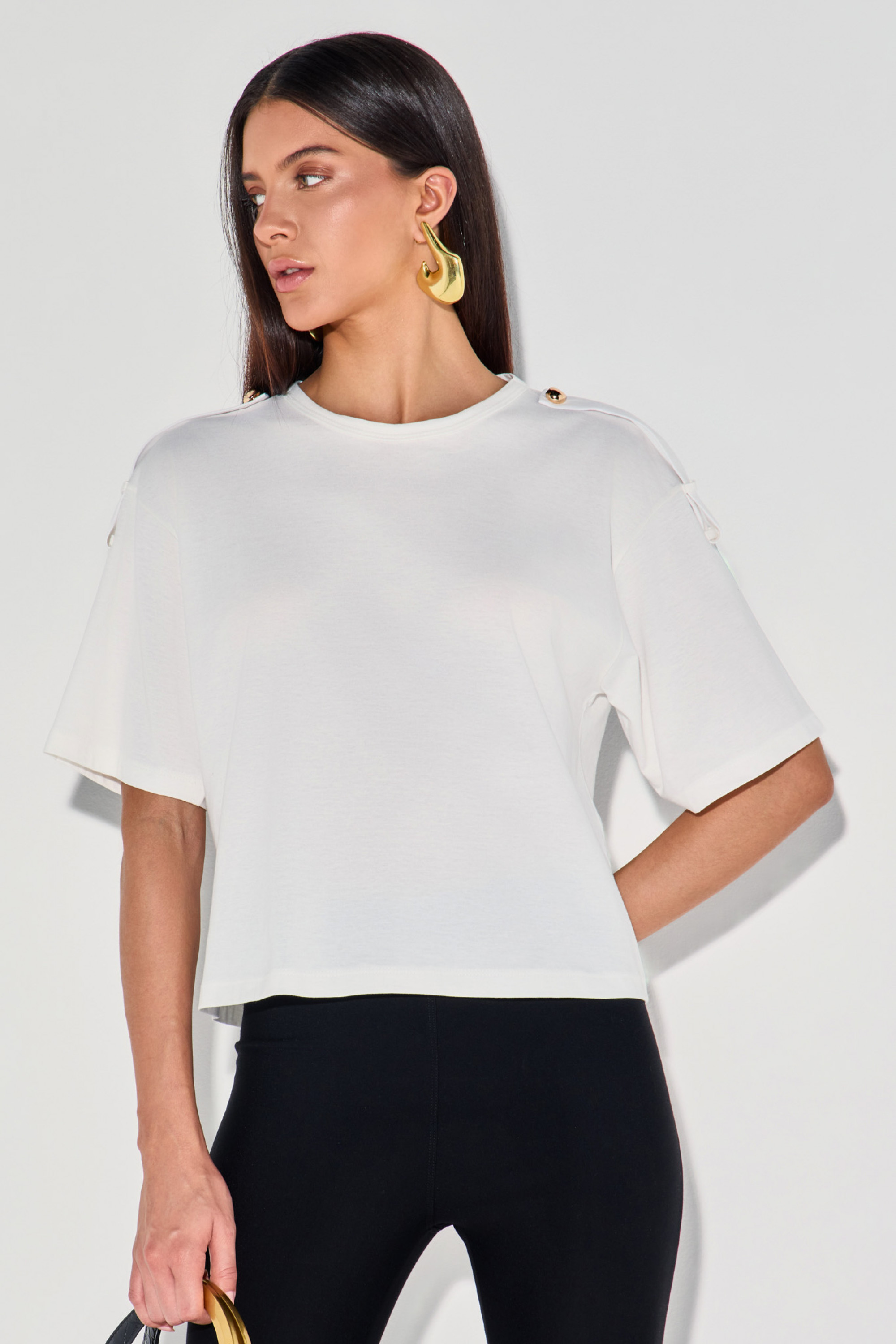 Camiseta Algodão Meliza Branco