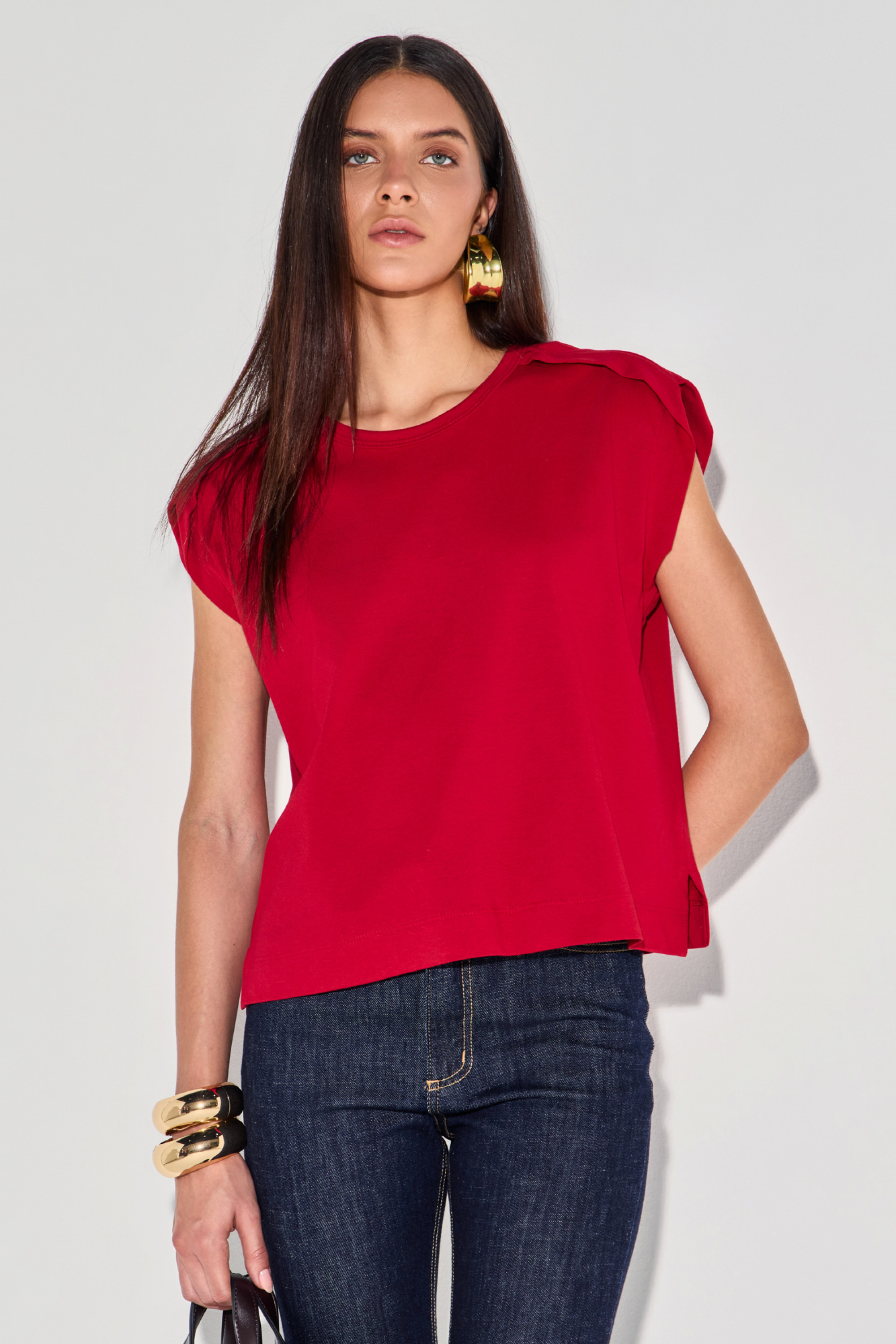 Camiseta Algodão Emy Vermelho