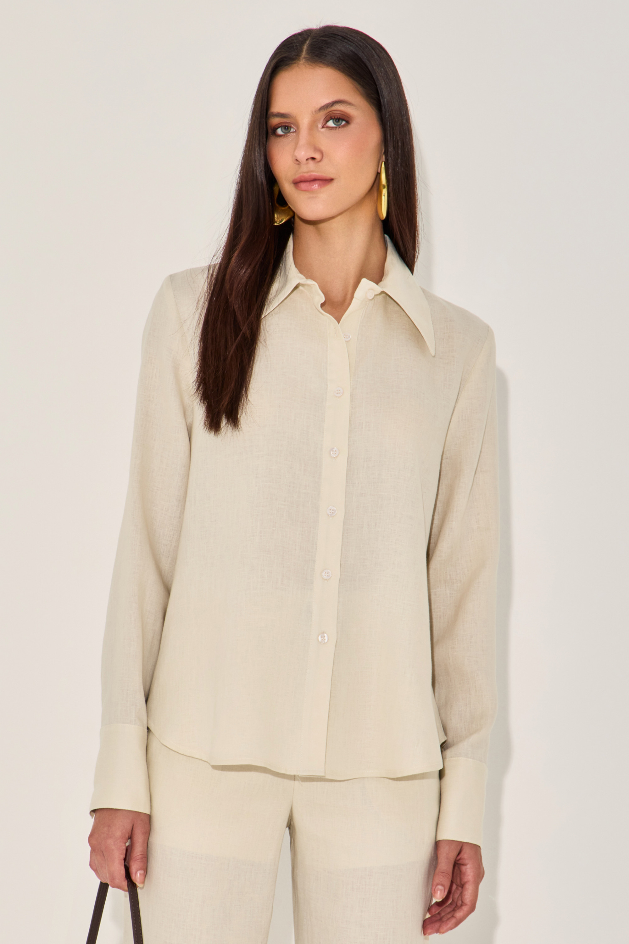 Camisa Linho Jessika Areia