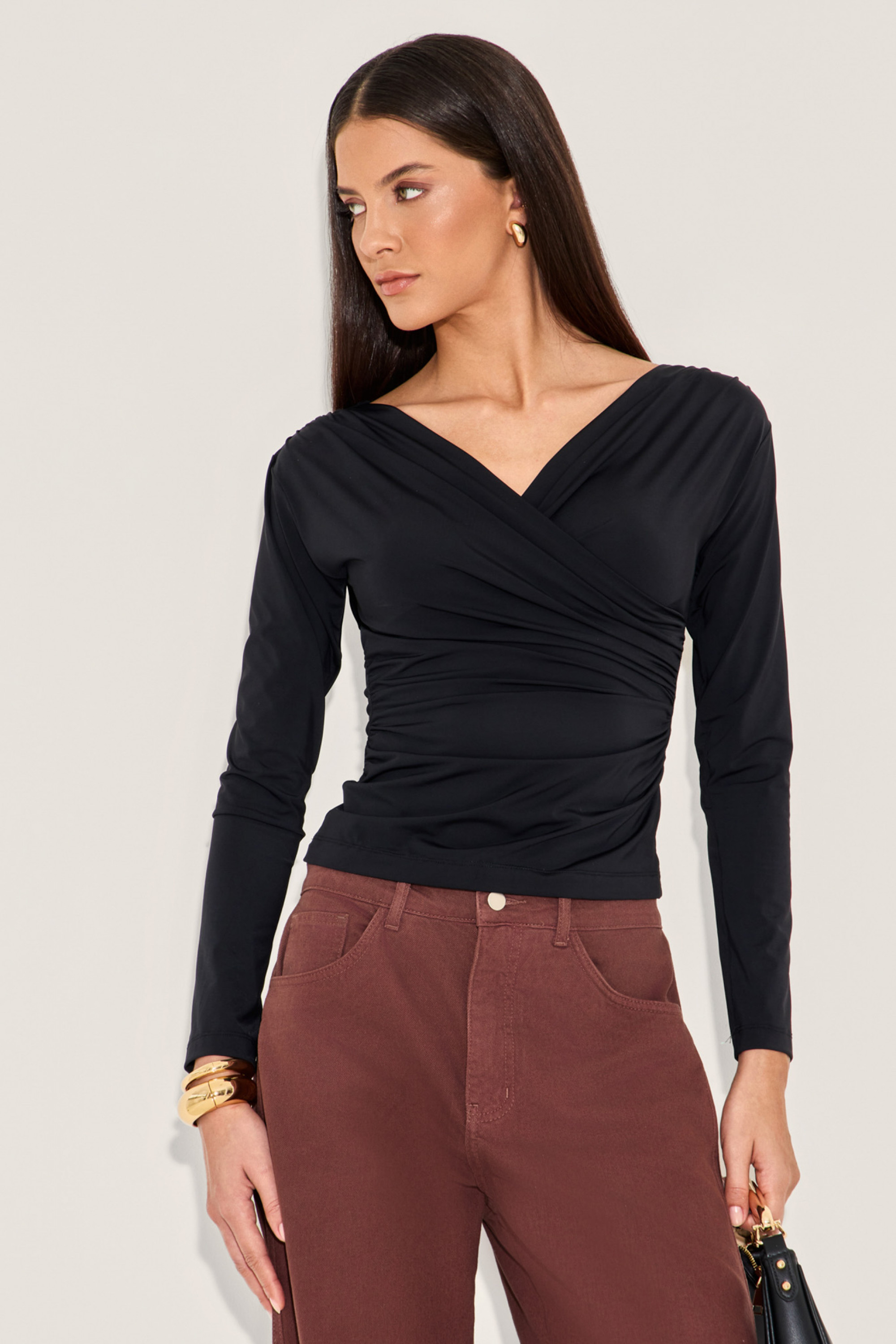 Blusa Poliamida Jenna Preto