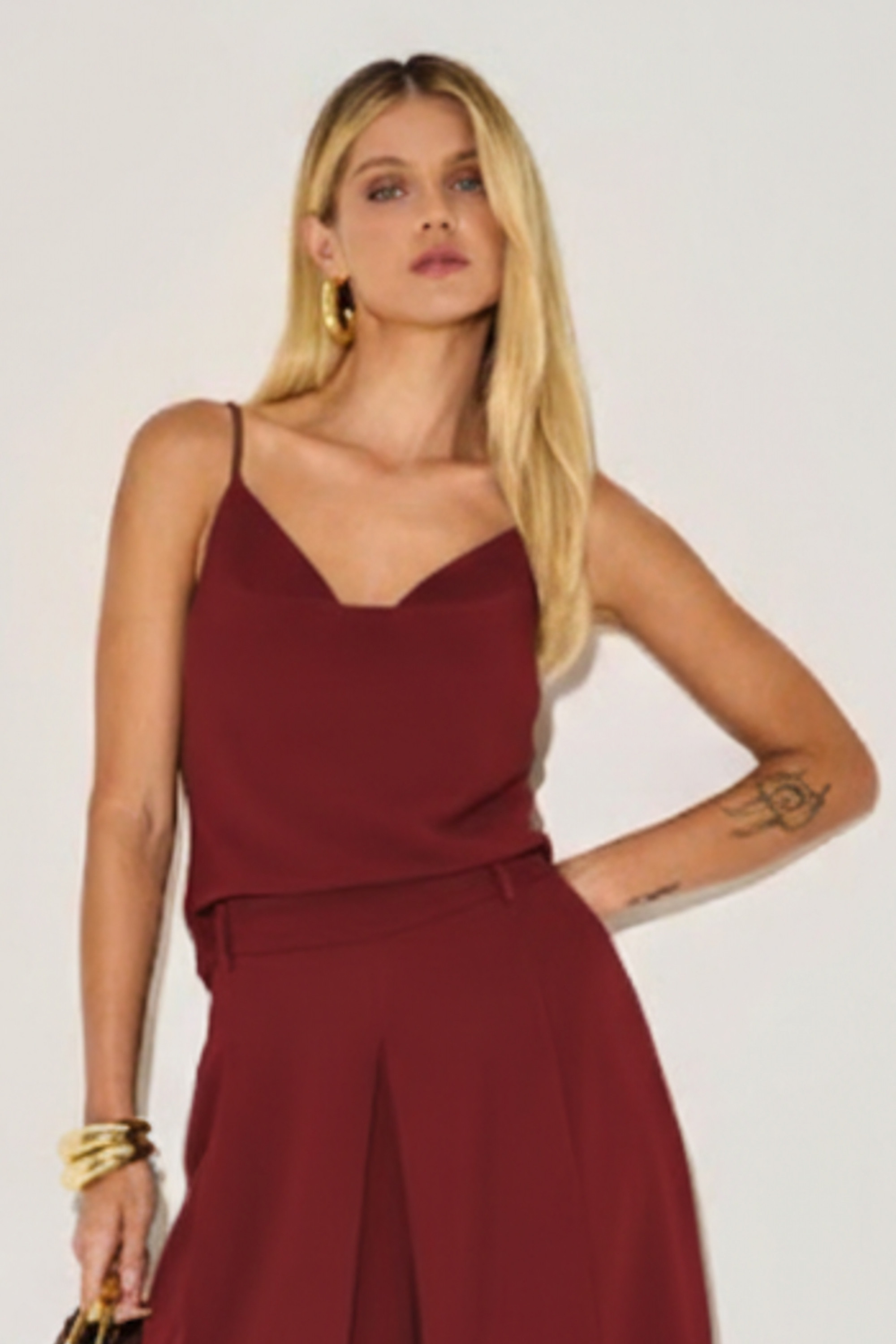 Blusa Alfaiataria Milene Vinho