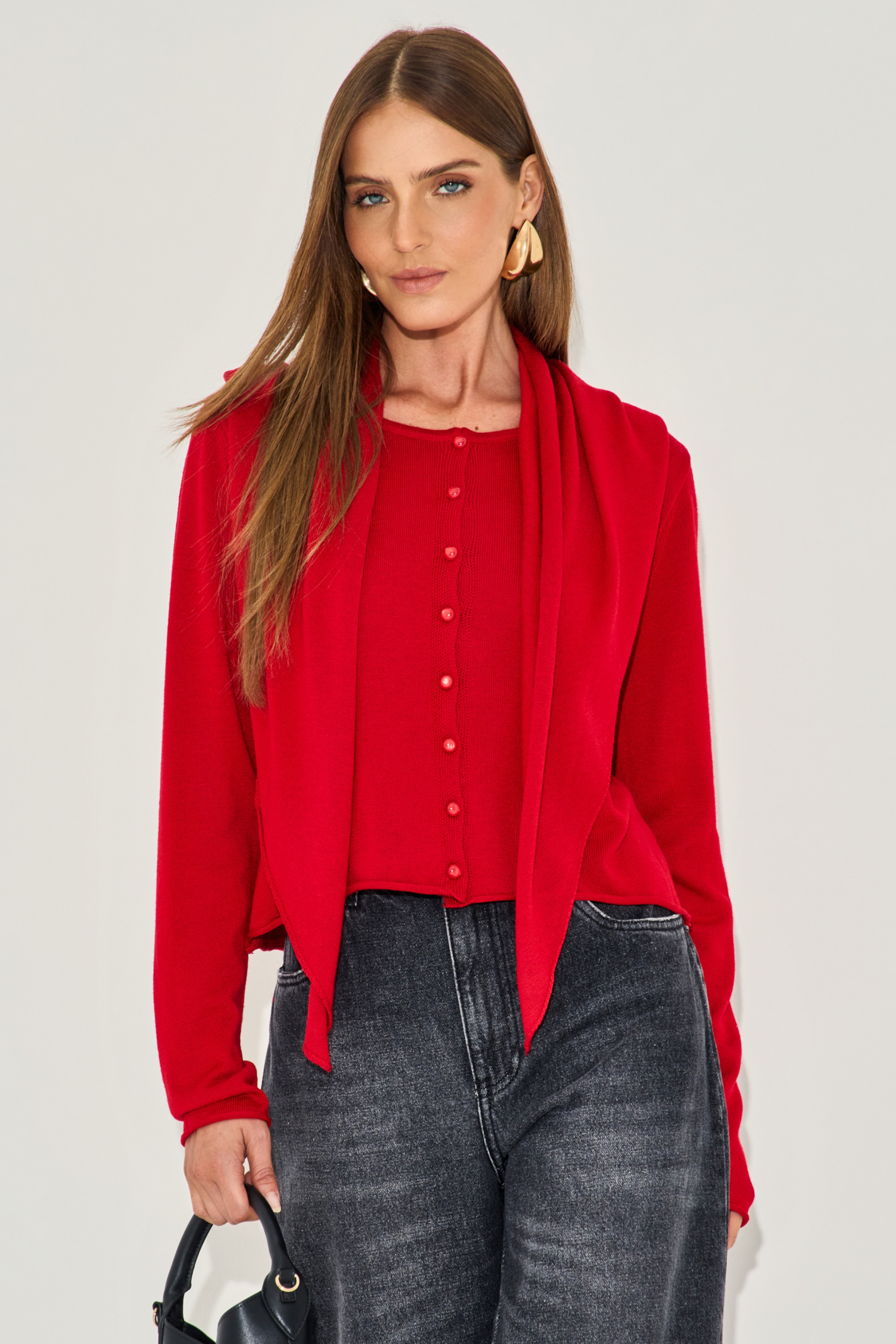 Blusa Manga Longa Marla Vermelho
