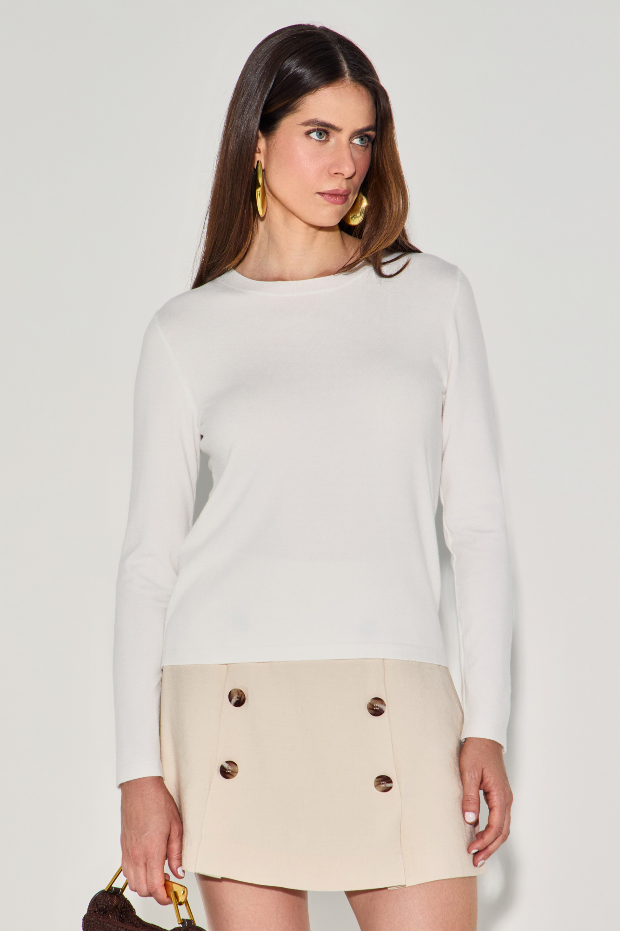 Blusa Tricot Rosane Off White