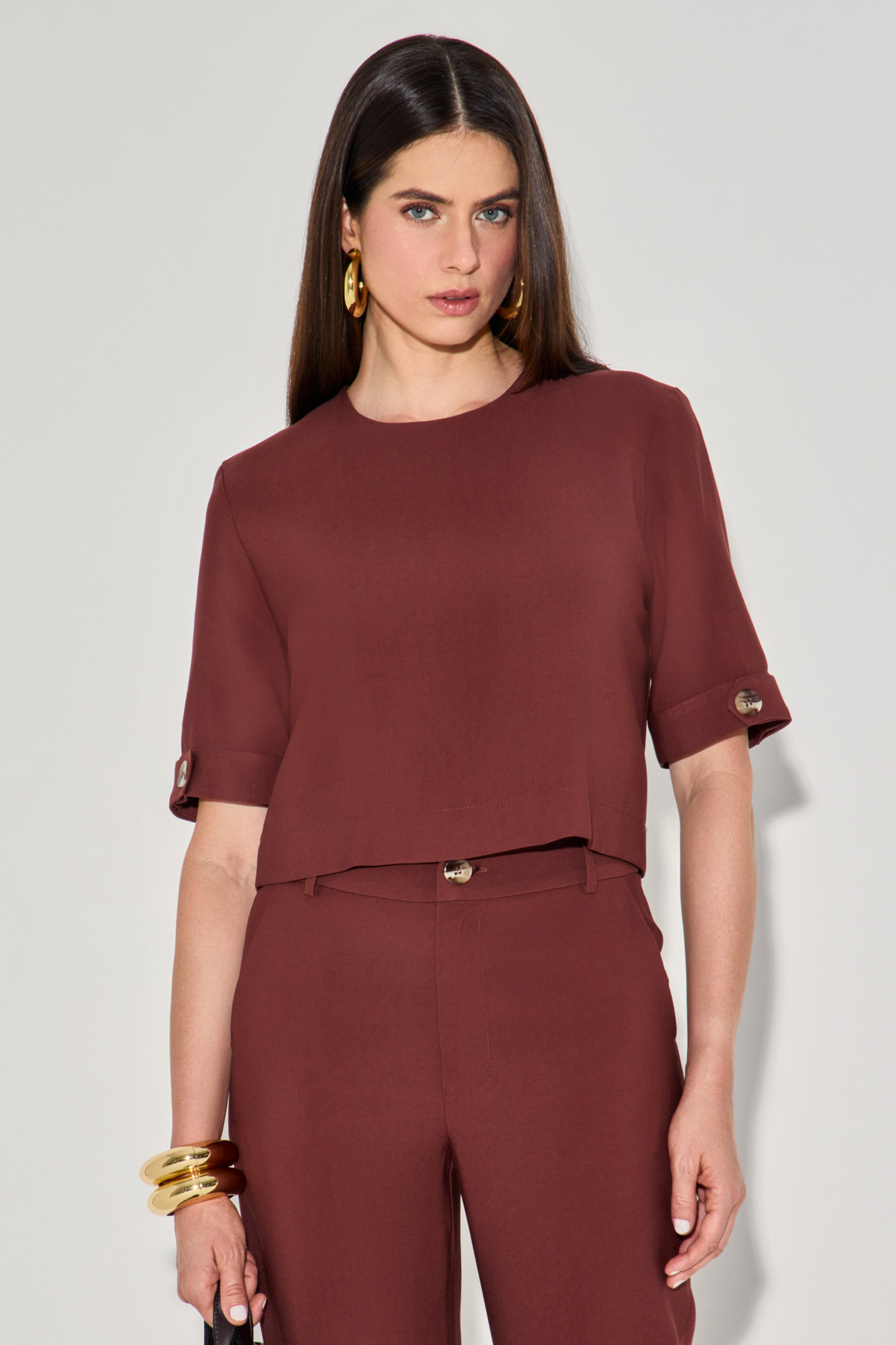 Blusa Martingale Arielle Chocolate
