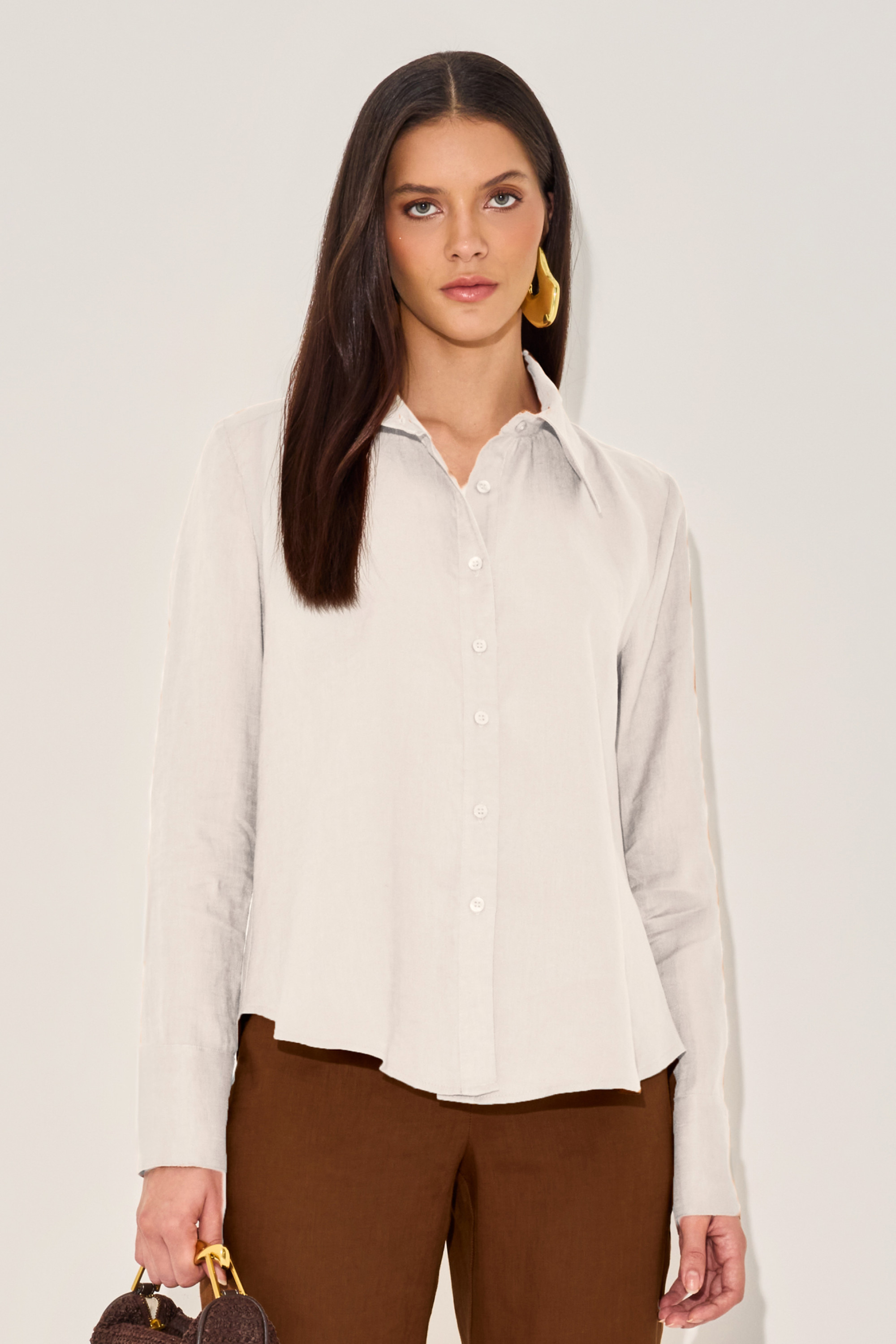 Camisa Linho Jessika Branco 