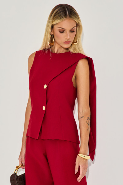 Blusa Alfaiataria Jessyca Vinho