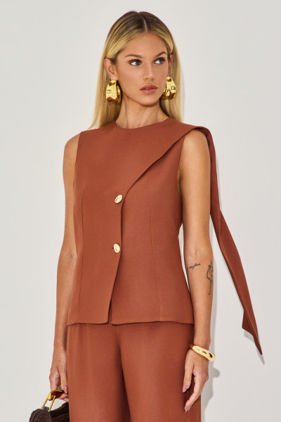 Blusa Alfaiataria Jessyca Canela 