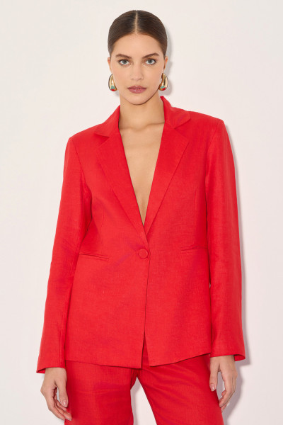 Blazer Linho Agatha Vermelho