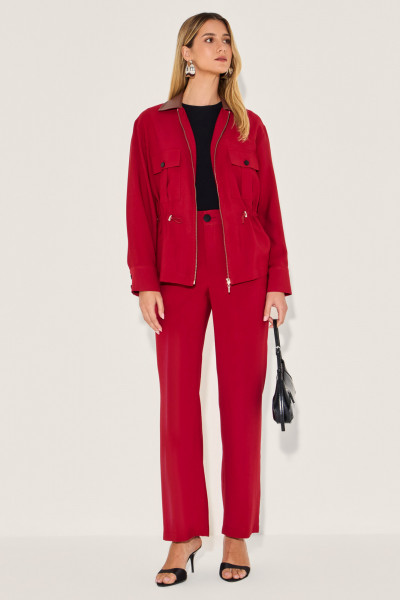 Calça Alfaiataria Irene Vermelho