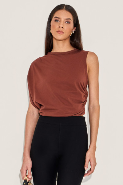 Blusa Algodão Cassie Marrom