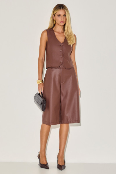 Bermuda PU Leandra Chocolate
