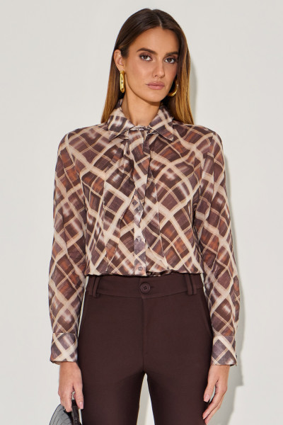 Camisa Cotton Soraya Marrom