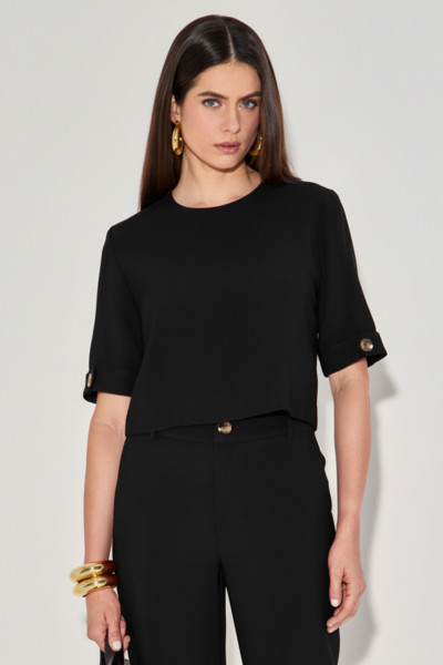 Blusa Martingale Arielle Preto