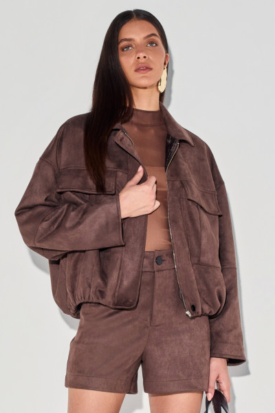 Jaqueta Suede Belinda Chocolate