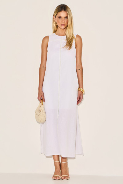 Vestido Linho Myllena Branco