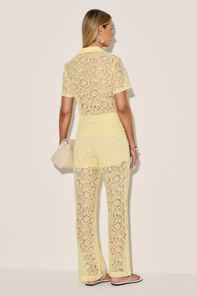 Calça Renda Lira Amarelo