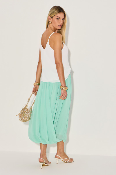 Saia Chiffon Mayra Verde 