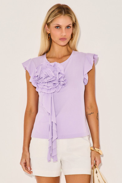 Blusa Algodão Belle Lilás