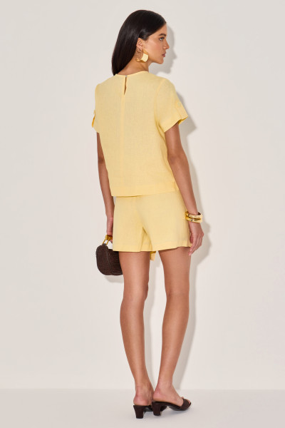 Shorts Linho Ceci Amarelo