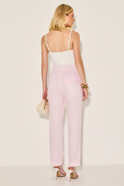 Calça Linho Rubia Quartzo Rosa