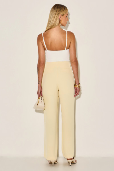 Calça Alfaiataria July Amarelo Claro 