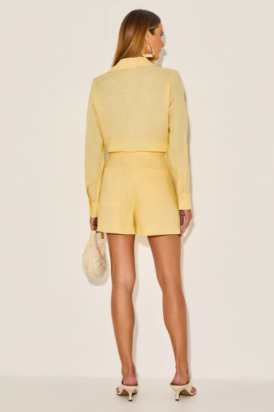 Shorts Linho Patricia Amarelo