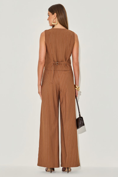 Calça Alfaiataria Prega Akemi Mocha 
