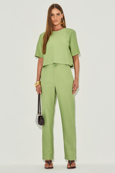 Calça Alfaiataria Lorane Pistache