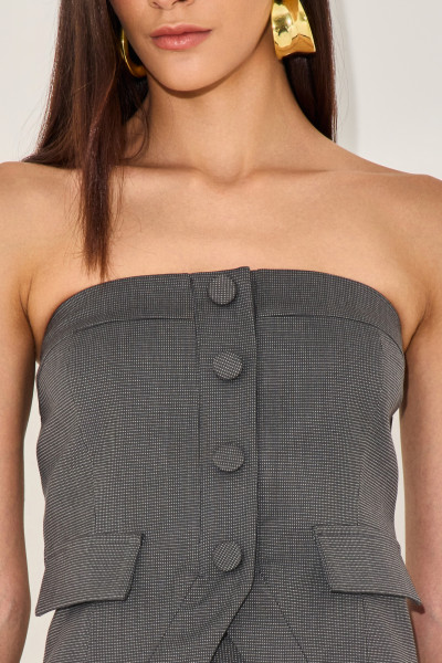 Blusa Alfaiataria Áurea Chumbo