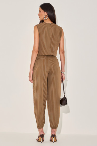 Calça Risca Jeanne Chocolate