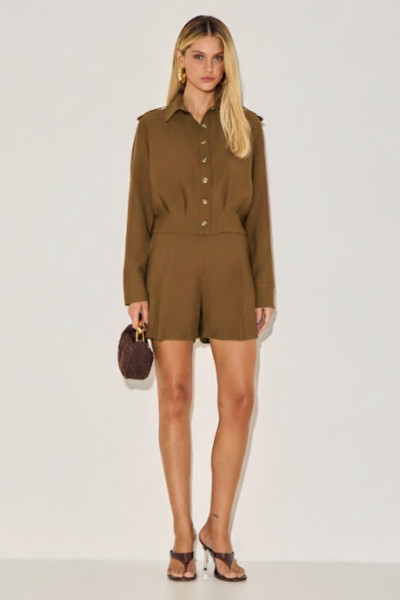 Shorts Alfaiataria Keilla Verde Oliva