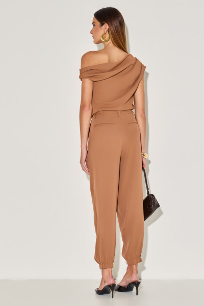 Calça Crepe Cecy Caramelo