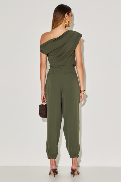Calça Crepe Cecy Verde Militar