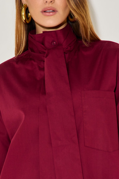Camisa Tricoline Moana Bordô