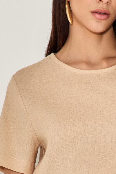 Blusa Linho Beca Bege