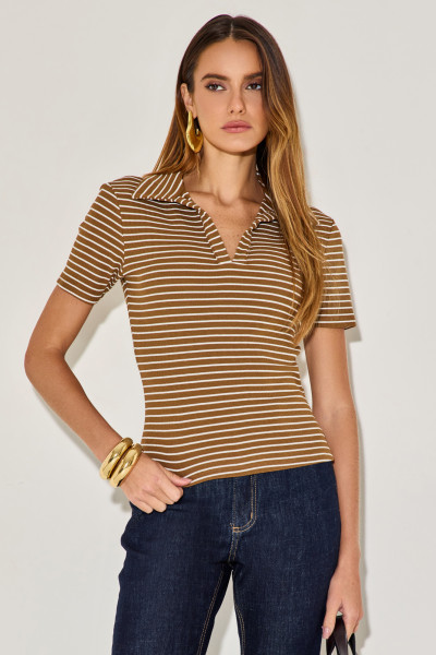 Blusa Polo Jamille Mascavo
