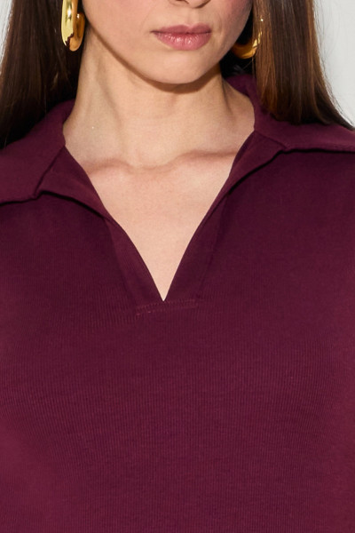 Blusa Polo Luize Vinho